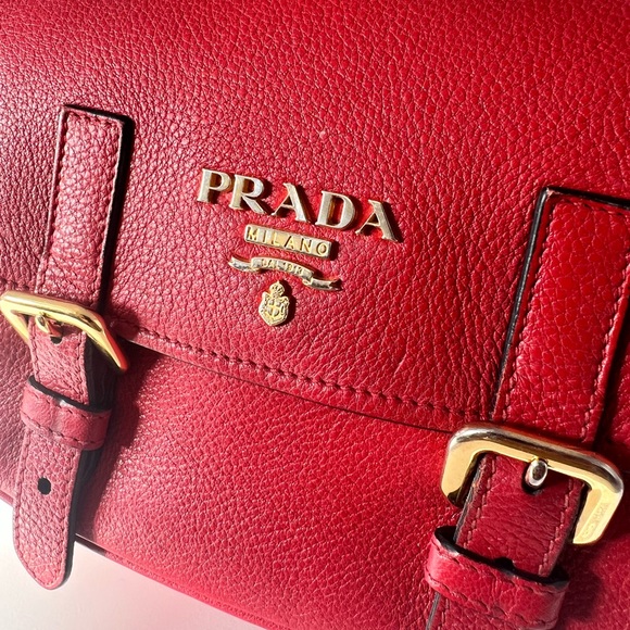 Prada Buckle Messenger Bag Vitello Daino Mini - Picture 4 of 10
